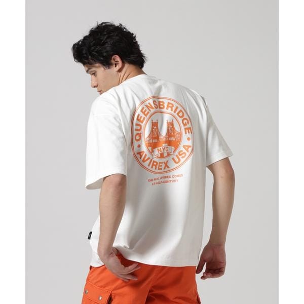 [}C]CIRCLE LOGO T-SHIRT hQUEENS BRIDGEh ^ T[NS TV/ABbNXiAVIREXj zCg