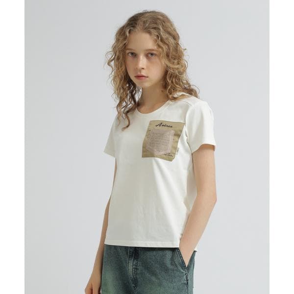 [�}���C]�sWOMEN'S�tMILITARY ORGANDY POCKET T-SHIRT�^�~���^���[�I�[�K��/�A���B���b�N�X�iAVIREX�j �I�t�z���C�g3