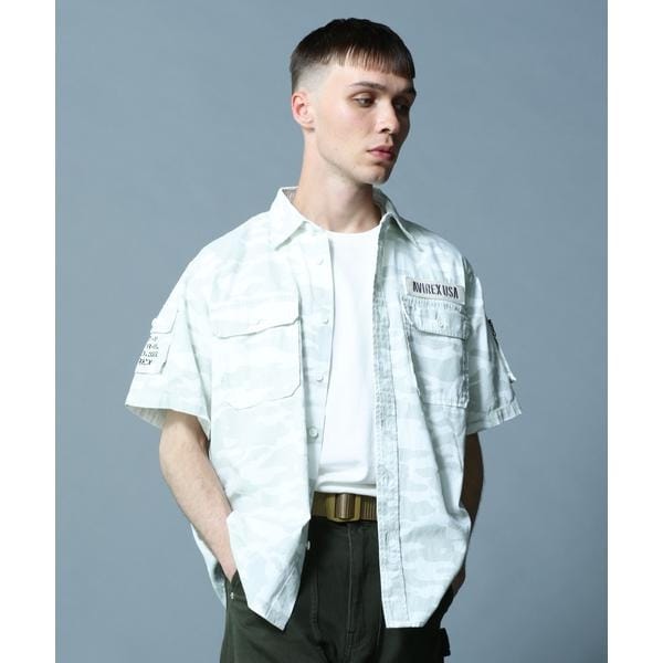 [}C]BASIC FATIGUE SHORT SLEEVE SHIRT ^ x[VbN t@eB[O /ABbNXiAVIREXj zCgJ34
