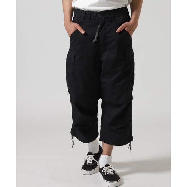 お値下げ☆AVIREX 総柄　ナイロンパンツ AVIREX アビレックス 6126130 FATIGUE CROPPED PANTS