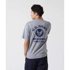 FADE WASH EMBROIDERY T-SHIRT ”U.S.AAC”