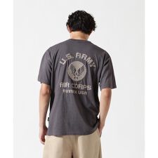 FADE WASH EMBROIDERY T-SHIRT ”U.S.AAC”