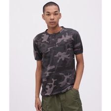 《WEB限定》《DAILY／デイリー》 RIB S／S HENLEY NECK T-SHIRT CA