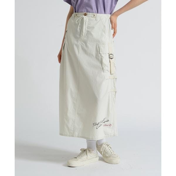 L－FLYING TIGERS PRINT SKIRT