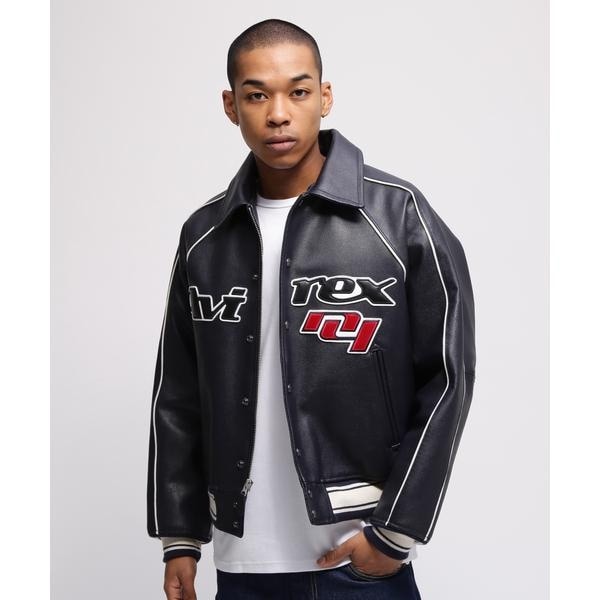 [}C]COW LOGO VARSITY JACKET/ABbNXiAVIREXj lCr[