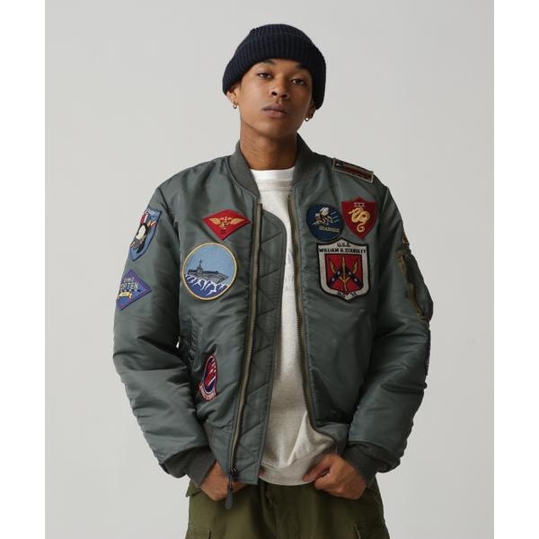 [}C]sVINTAGE LINEtMA-1 hTOP GUN CUSTOMh/ABbNXiAVIREXj Z[W1