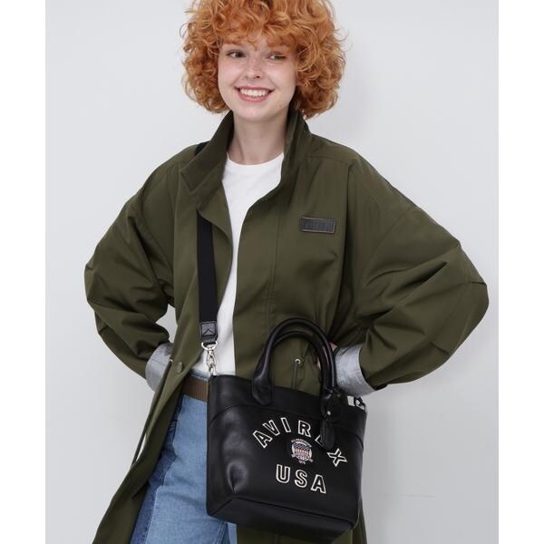 直営店限定》VARSITY LEATHER MINI TOTE BAG ／ AVX5626 