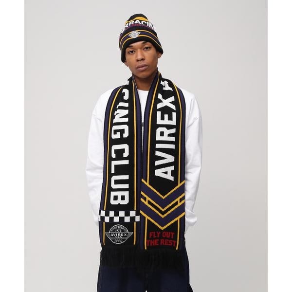 [}C]AVIREX AIR RACING CLUB LINE SOCCER MUFFLER/ABbNXiAVIREXj ubN