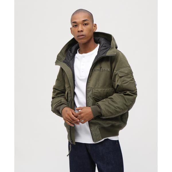 [}C]scXtFADE HOOD JACKET/ABbNXiAVIREXj I[u