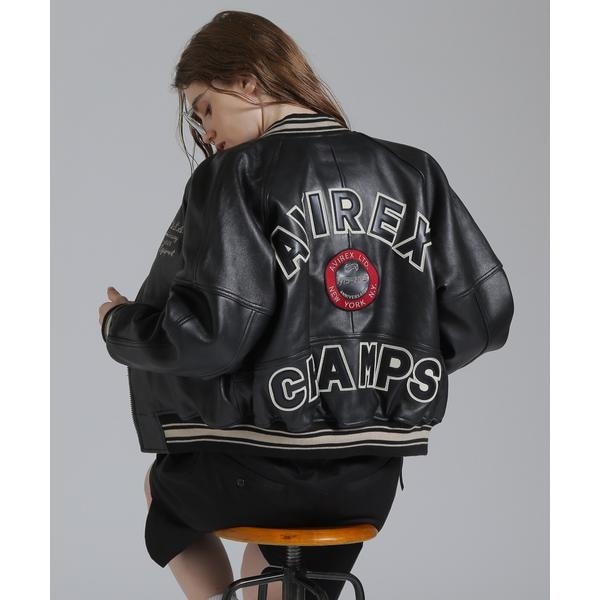 [}C]sWOMAN^50th AnniversarytVARSITY JACKET^o[VeBWPbg/ABbNXiAVIREXj ubN