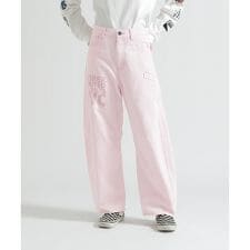 WAPPEN BARREL LEG DENIM PANTS