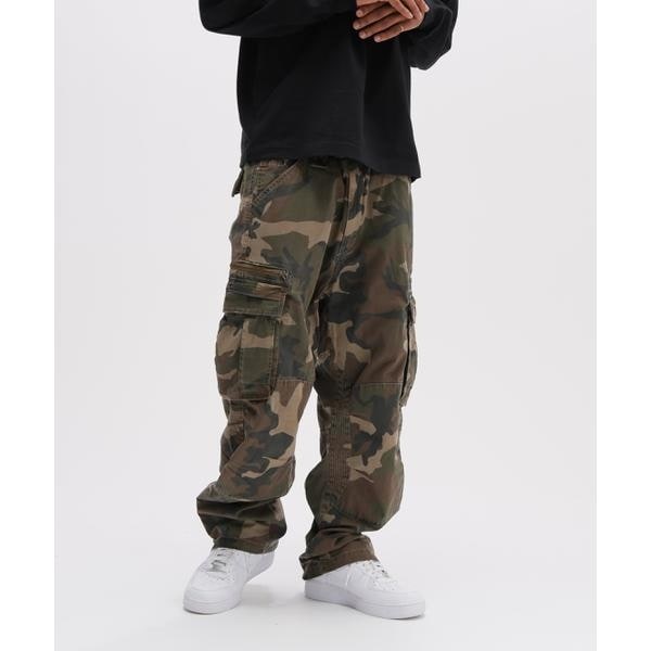 TW ツイル ワイド 2P ストレート スラックス -セットアップ対応