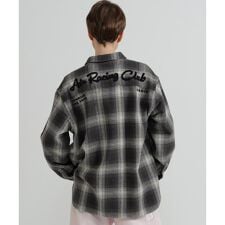 <WOMAN>OMBRE CHECK SHIRT
