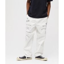 AGED LOOK STENCIL CHINO PANTS