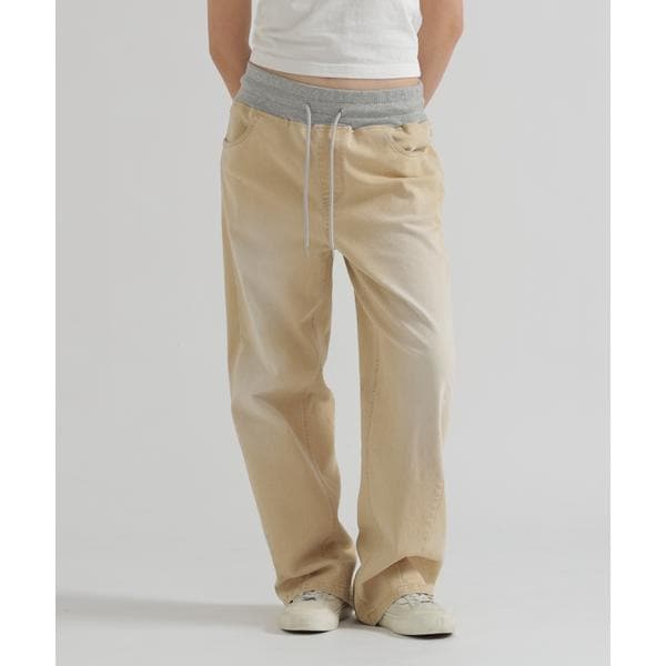 [�}���C]WAIST RIB COLOR BLOCKED DENIM PANTS/�A���B���b�N�X�iAVIREX�j �x�[�W��