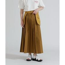MILITARY POCKET BELT POUCH PLEATED SKIRT