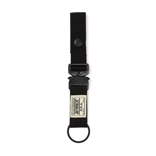 [�}���C]FLIGHT NYLON �hKEY HOLDER�h/�A���B���b�N�X�iAVIREX�j �u���b�N