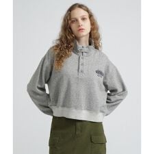 《WOMAN》HALF BUTTON VINTAGE SWEAT