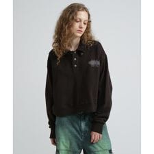 《WOMAN》HALF BUTTON VINTAGE SWEAT