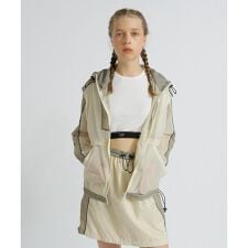 《WOMAN》SHEER COLOR SCHEME HOODIE JACKET／シアーカラースキーム