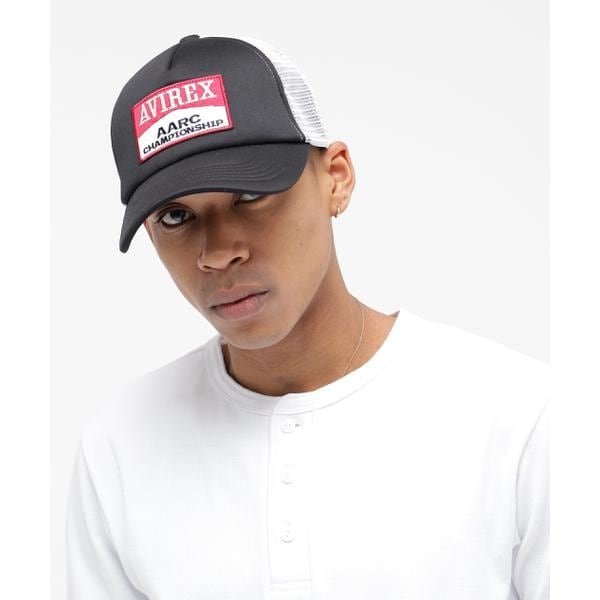 [�}���C]A.A.R.C WAPPEN URETHAN MESH CAP/�A���B���b�N�X�iAVIREX�j �u���b�N