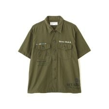 AGED-LOOK S／S UTILITY SHIRT