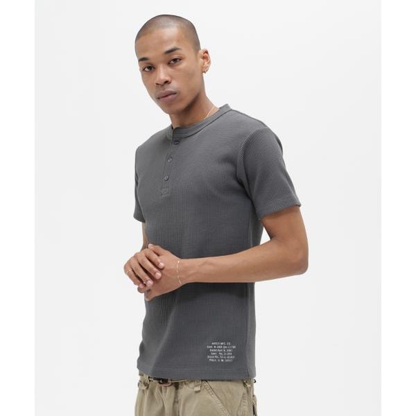 [�}���C]MINI WAFFLE HENRY NECK T-SHIRT �hSTENCIL�h/�A���B���b�N�X�iAVIREX�j �`���R�[��