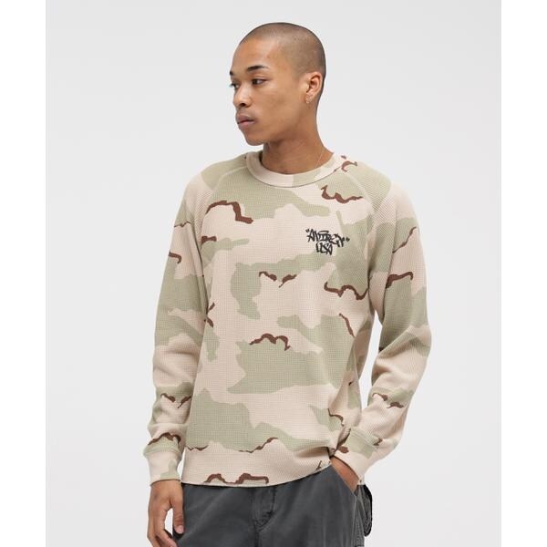 直営店限定》MINI WAFFLE CAMO RAGLAN L／S T-SHIRT | アヴィレックス