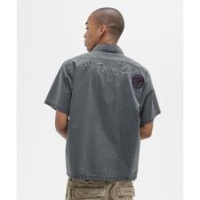 《A.A.R.C》FADED PATCHED S／S ZIP WORK SHIRT