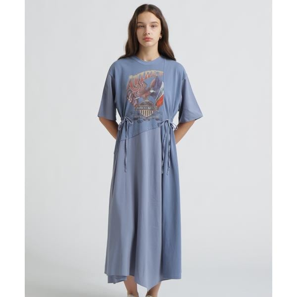 [�}���C]�s���c�X����tREMAKE�]STYLE DRESS WITH EAGLE PRINT/�A���B���b�N�X�iAVIREX�j �u���[