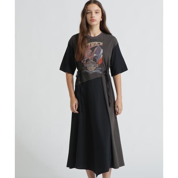 [�}���C]�s���c�X����tREMAKE�]STYLE DRESS WITH EAGLE PRINT/�A���B���b�N�X�iAVIREX�j �`���R�[��