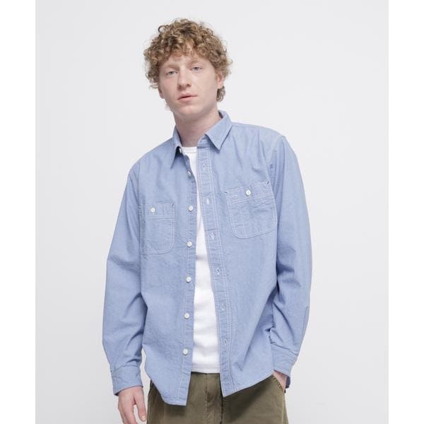 [�}���C]�sWEB��DEPOT����tCHAMBRAY SHIRT/�A���B���b�N�X�iAVIREX�j �u���[