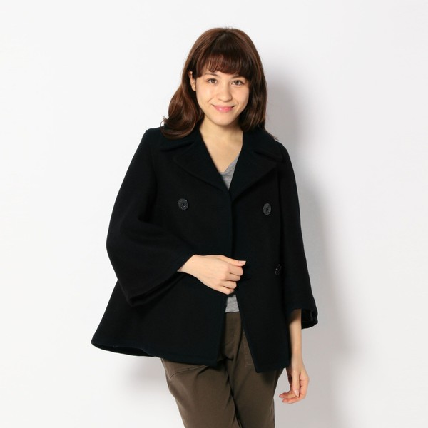 ＷＯＭＥＮＳ ＦＬＡＲＥ ＳＬＥＥＶＥ ＰＥＡ ＣＯＡＴ／ウィーメンズ ...