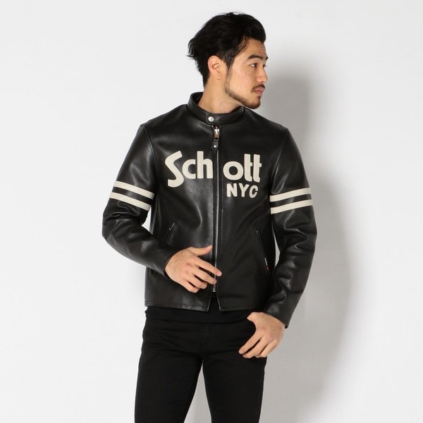 ＳＣＨＯＴＴ／ショット／ＣＡＦＥ ＲＡＣＥＲ ＢＡＳＩＣ ＪＡＣＫＥＴ／カフェ レーザー ベーシック | ショット(Schott) |  マルイウェブチャネル