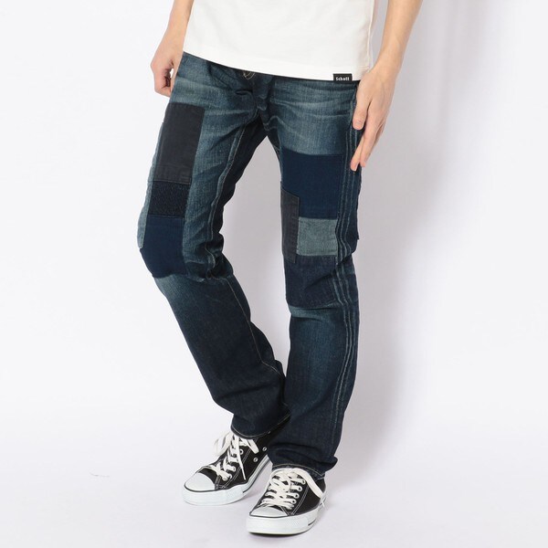 STRETCH INDIGO DENIM PATCH／ストレッチ