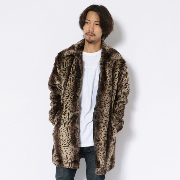glamb ボアロングコート
