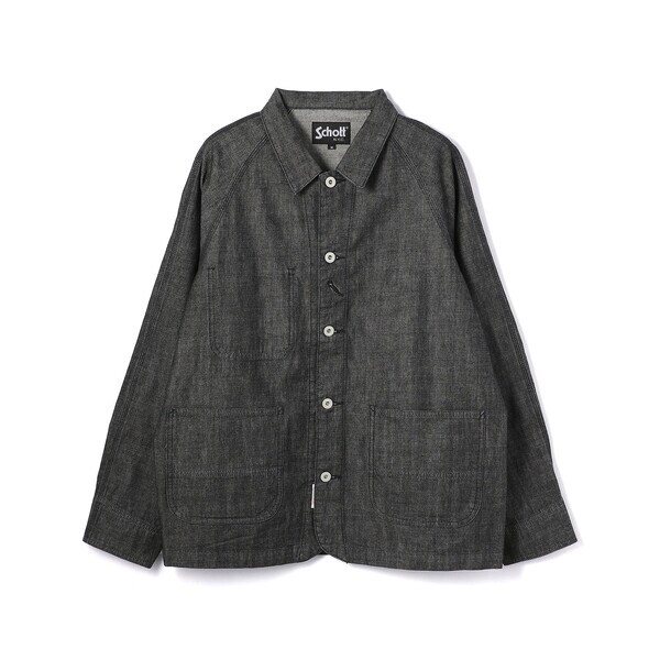 【デニム】schott フードカバーオール 直営限定】DENIM COVER ALL／デニム カバーオール