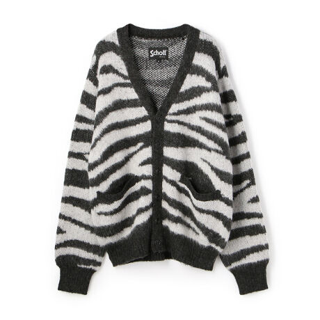 MOHAIR ZEBRA CARDIGAN／モヘア ゼブラ  