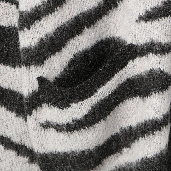 MOHAIR ZEBRA CARDIGAN／モヘア ゼブラ