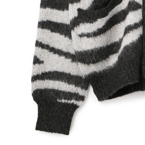 MOHAIR ZEBRA CARDIGAN／モヘア ゼブラ