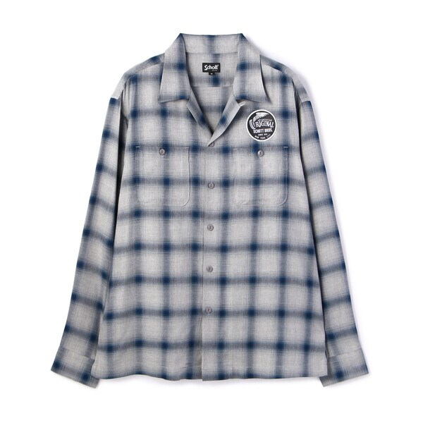 RAYON OMBRE LS SHIRT／レーヨン オンブレシャツ／シ RAYON OMBRE LS SHIRT／レーヨン オンブレ