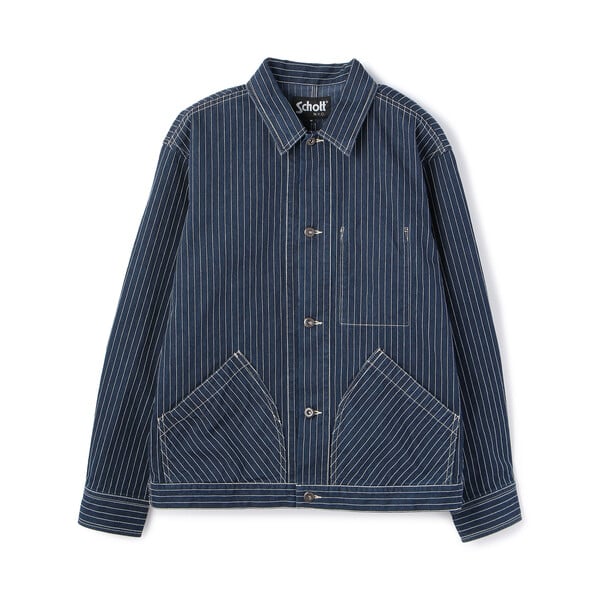 ジャケット・アウター Schott / hickory work coverall jacket Schott/ショット/LAMB LEATHER COVERALL JACKET/ラムレザー