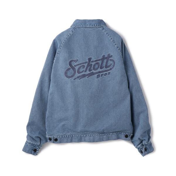 Schott インディゴ バーズアイ ジャケット INDIGO BIRDS EYE JACKET／インディゴ バースアイ ジャケット