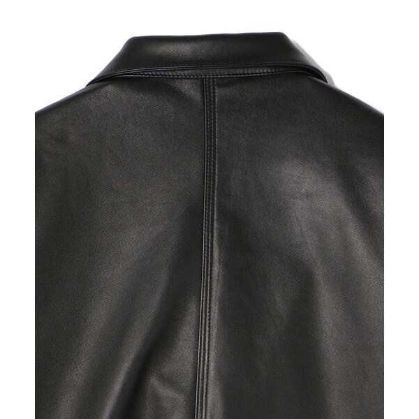 lamb leather coverall jacket