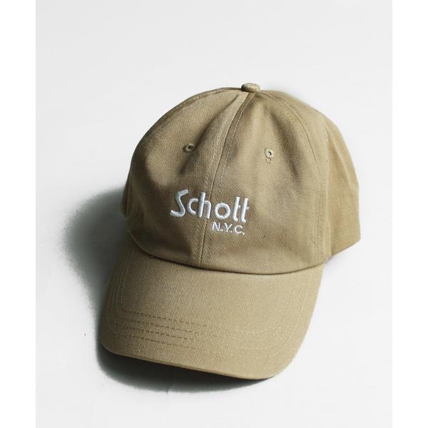 Schott／ショット／COTTON TWILL CAP BASIC LOGO／コットン ツイル ベ