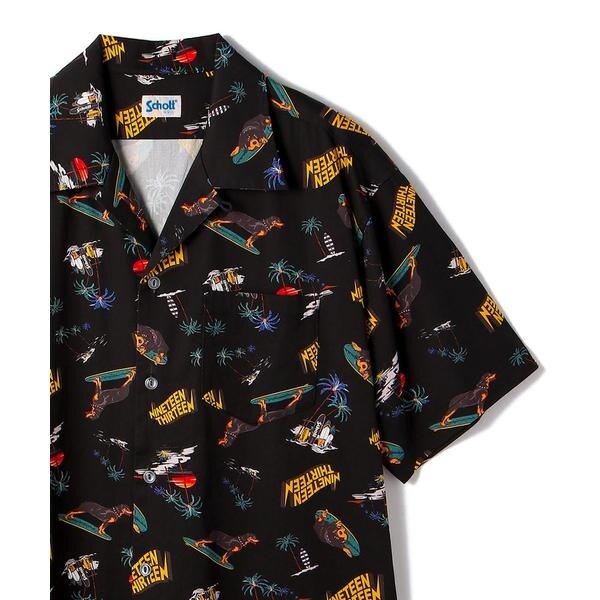 Schott ハワイアンシャツ ドラゴン セットアップ Lサイズ