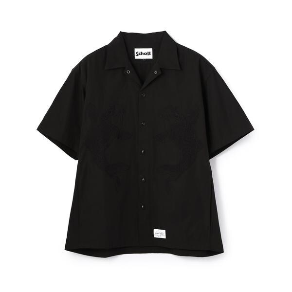 Schott/ショット/エンブロイダリー TC ワークシャツ/ライジングカープ SS EMB. TC WORK SHIRT RISING CARP／ライジングカープ