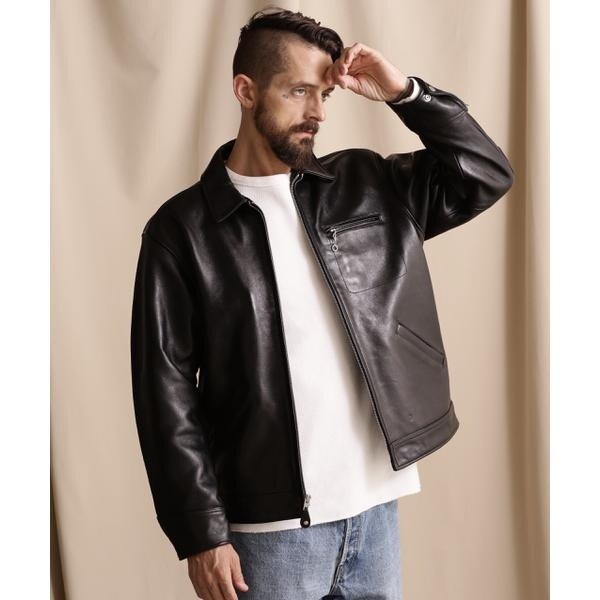 LEATHER TRACKER JACKET／レザートラッカージャケット | ショット