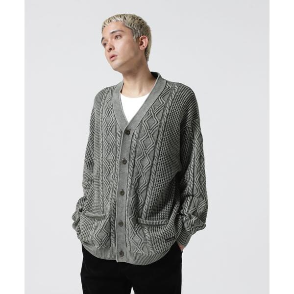 DULL COL CABLE CARDIGAN／ケーブルカーディガン | ショット(Schott