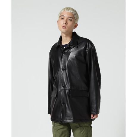 LOOSE FIT LEATHER JACKET／ルーズフィット レザージャケット 